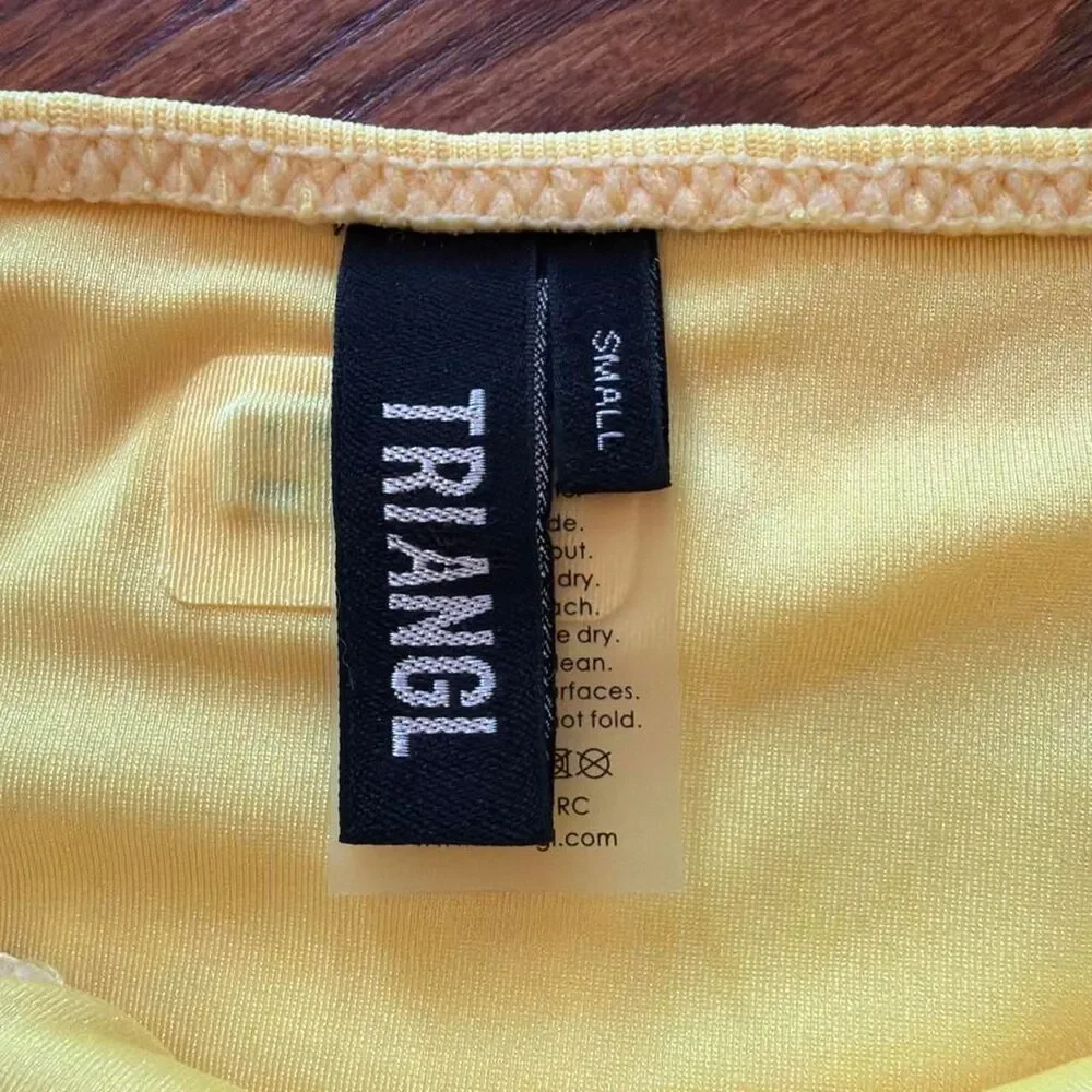 Triangl yellow bikini bottoms size small